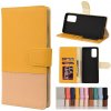 Peňaženkové kožené puzdro na Samsung Galaxy Note 20 - Žltá