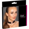 Cotteli Choker with a Heart Black, matný obojok so srdcom