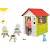 Smoby set súprava domčeka Nature a piknikového stola s dvoma stoličkami KidChair Red 810704-1
