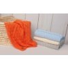 Baby Nellys Luxusná bavlnená pletená deka, dečka CUBE, 80 x 100 cm - orange