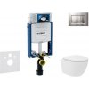 Geberit Kombifix - Set predstenovej inštalácie, kompaktného klozetu Oudee Vortex a dosky softclose, tlačidlo Sigma30, lakovaný chróm mat/chróm SANI15CA1128
