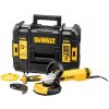 DeWALT DWE4217KT - Elektrická brúska uhlová na betón, 1200W, 125mm, odsávací kryt, diamantový kotúč, kufor