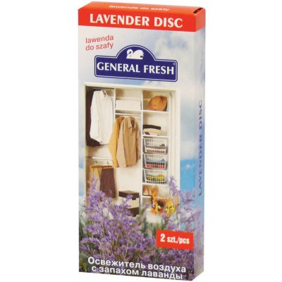 General Fresh Arola Lavender Disc, osviežovač levanduľový pre menšie priestory 2ks