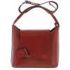 Dámska kožená crossbody kabelka červená - ItalY Misty Dark červená