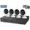 iGET HOMEGUARD HGNVK85304 PoE kamerový systém s detekciou pohybu SMART, 8-kanálový FullHD NVR + 4x FullHD vonkajšia kam