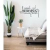 Nálepka na stenu - Hodnoty rodiny Farba: žltá 021