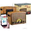 Rádio sieťové/batériové AM FM SW Retropolis Memphis Bluetooth microSD USB