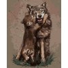 ZUTY Maľovanie podľa čísel VLČICA A MLÁĎA Rámovanie vypnuté plátno na rám Rozmer 80 x 100 cm