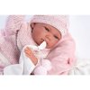 LORens 73860 NEW BORN HOLČIČKA - realistická bábika bábätko s celovinylovým telom - 40 cm