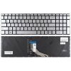 slovenská klávesnica HP 15-DA 15-DB 15-DX 15-DR 250 G7 255 G7 250 G8 255 G8 strieborná CZ/SK no frame podsvit