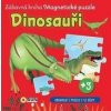 Dinosauři Zábavná kniha Magnetické puzzle