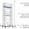 SCAFOM-RUX Pojazdné lešenie RUX MOBILO 800 - pracovná výška 7,6 m Dĺžka: 260 cm
