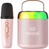BLUETOOTH REPRODUKTOR S KARAOKE MIKROFÓNOM, PRENOSNÉ LED RGB PODSVIETENIE