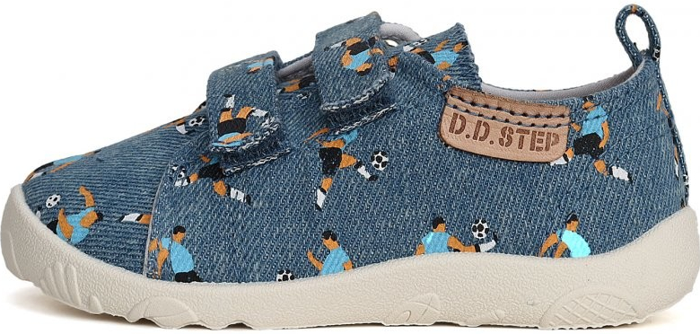 D.D.Step detské chlapčenské plátenky Barefoot Bermuda blue