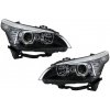 KITT EU LED Dayline Angel Eyes Headlights suitable for BMW 5 Series E60 E61 (2003-2007) LCI Look