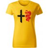 T-ričko Alfa Romeo Rift dámske tričko Farba trička: Žltá, Farba potlače: Čierna, Veľkosť: XXL