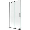 MEXEN/S - Velar Dvojkrídlová posuvná vaňová zástena 95 x 150 cm, transparent, čierna 896-095-000-01-70