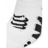 Compressport No Show ponožky biela/čierna