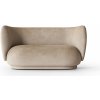 ferm LIVING Pohovka Rico Faded Velvet 2-miestna – piesková