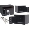 Domáci oceľový trezor na kľúč, čierny 23 × 17 × 17 cm