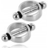 Metal hard - magnetic nipple clamps pair
