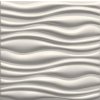 Stropné panely 3D XPS 0002, cena za kus, rozmer 50 cm x 50 cm, FLOW biely, IMPOL TRADE