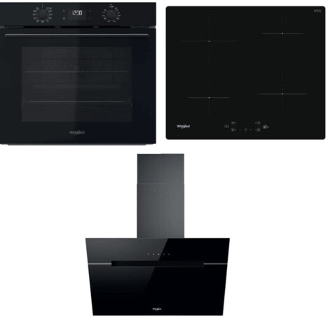 Set Whirlpool OMK58CU1SB, WSQ7360NE a WHVP62FLTSK - moderná kombinácia chladničky, rúry a spotrebiča pre dokonalý kuchynský komfort.