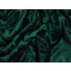 XPOSE® Detská mikroplyšová plachta Exclusive - tmavo zelená 70x140 cm, Mikroplyš