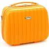 Veľký kozmetický kufrík ABS škrupinový Snowball 82535 oranžová