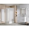 Ravak SUPERNOVA ASBP3 rohový sprchový box 90x90 cm,Pearl/Biely,posuvné dvere+Cleaner 8367711211