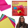 Farebný papier Herlitz 100 listov 20x20cm 60g