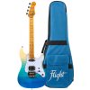 Flight Pathfinder Solid Body Transparent Blue Elektrické Ukulele
