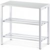 Skrinka na topánky 83168-42 WT, kov, biela