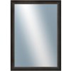 DANTIK - Zrkadlo v rámu, rozmer s rámom 50x70 cm z lišty LEDVINKA tmavo hnedá (1442)