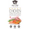 Dog’s Chef CHICKEN, TURKEY & SALMON WITH SWEET POTATO AND CARROT Puppy Hmotmosť: 6 kg