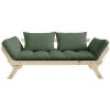 Karup design Karup design BEBOB SOFA natural pine (pohovka z borovice) 75*200 cm, olive green