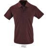 SOL'S | Perfect Men, Pánske polo, fialová heat. oxblood, L