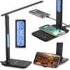 Verk Stolní LED lampa USB hodiny qi nabíječka
