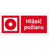 100 ks Nálepka Hlásič požiaru 8 x 4 cm