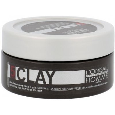 L'Oréal Professionnel Homme Clay modelovacia pasta so silnou fixáciou 50 ml