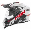Nox Prilba Dual off road N312 Vapor Bialy čierna červená XL