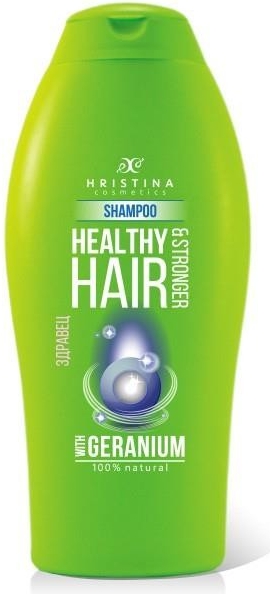 Hristina prírodný šampón Pelargónie pre zdravé a silné vlasy 200 ml