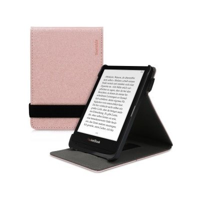 Flipové púzdro kwmobile PocketBook Touch Lux 4 / Lux 5 / Touch HD 3 / Color (2020) růžová