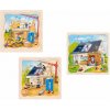 Goki viacvrstvové puzzle staviame dom 35 dielikov