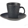 Čierna keramická šálka na cappuccino 250 ml Tea Time – Orion