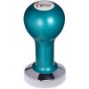 Buna café tamper, kov, modrý, SP, 53 mm, nerez lesk, plochý