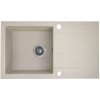Kuchinox Shire, 1-komorový granitový drez s odkvapkávačom 760x440x185 mm, béžová, LAV-SBS_411Y