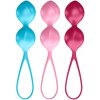 Satisfyer V Balls Training Set - silikónová sada, 3 veľkosti, fialová