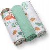 BABYONO Plienky mušelínové Super Soft 3 ks - Mint, 70x70 cm