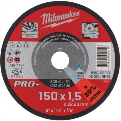 MILWAUKEE rezný kotúč na kov PRO+ SCS 41/150